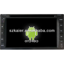 Android System lecteur dvd voiture pour Universal 2 avec GPS, Bluetooth, 3G, ipod, jeux, double zone, contrôle du volant